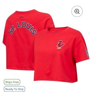 NWT St. Louis Cardinals Cropped Boxy T-Shirt